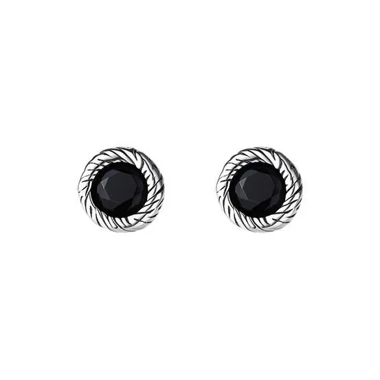 Happy Tide S925 Silver Stud Earrings Women's-0