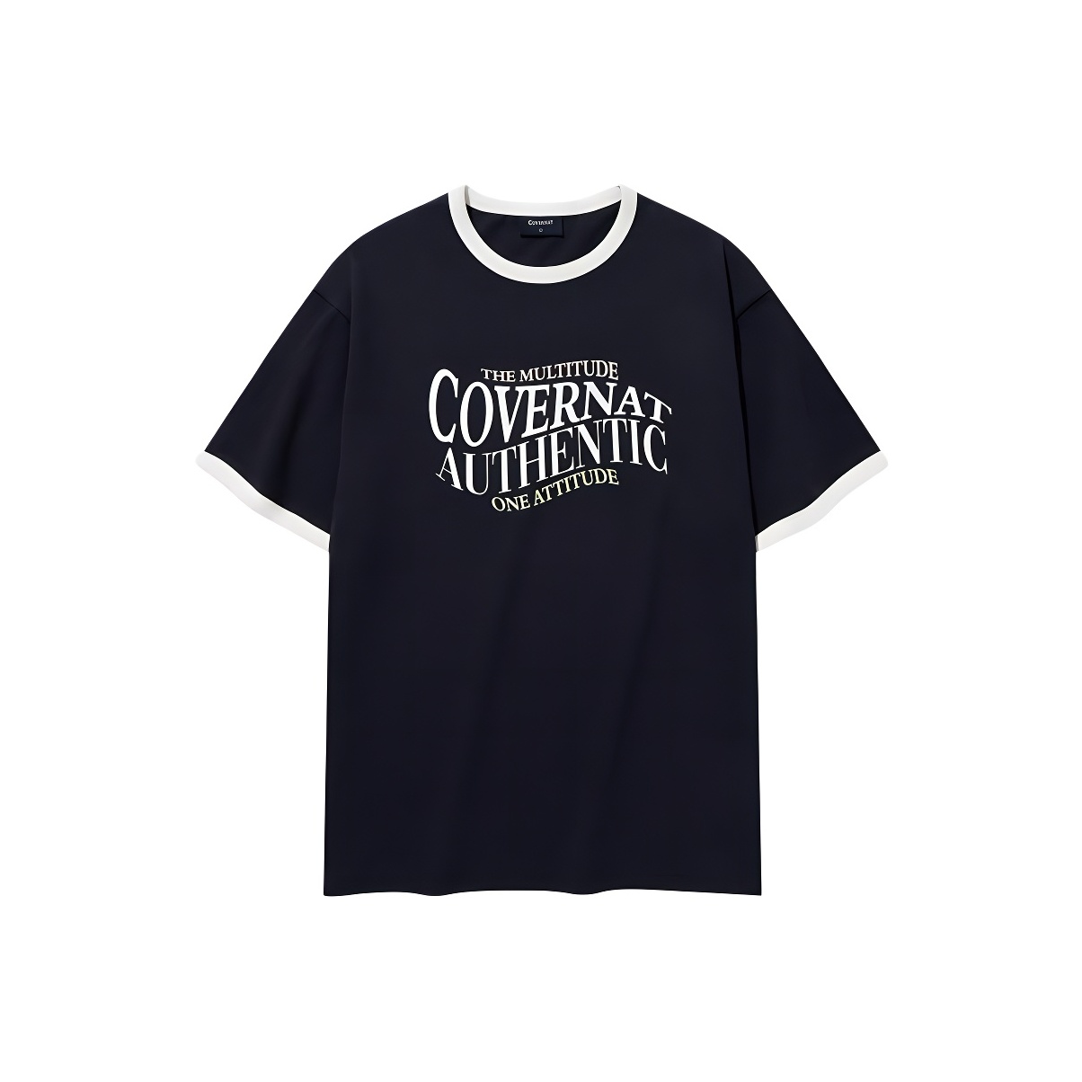 Tシャツ・カットソー COVERNAT Authentic Over Dying T-Shirt Charcoal Covernat Unisex Authentic Logo Tee Shirt Charcoal | Basic
