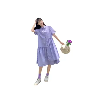 Mu Qingqing Short Sleeved Dress Women's