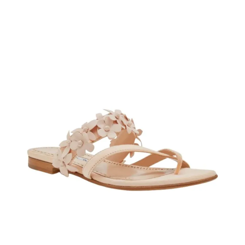 MANOLO BLAHNIK Odor Resistant Flip Flops Women's Light Pink-2