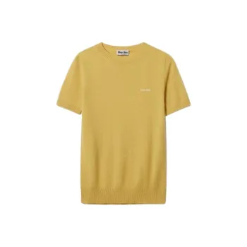 MIU MIU Cashmere Sweater Women's Yellow Jade Color