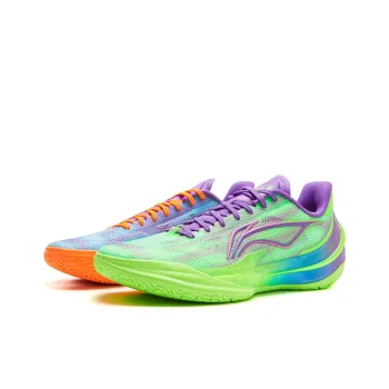 LINING Blade 5 V2 Basketball Shoes Men Low Top Neon Green Purple