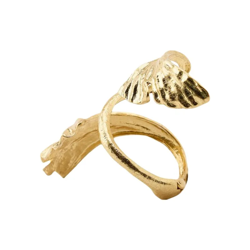 ZARA Metal Bangles Women's Gold-2