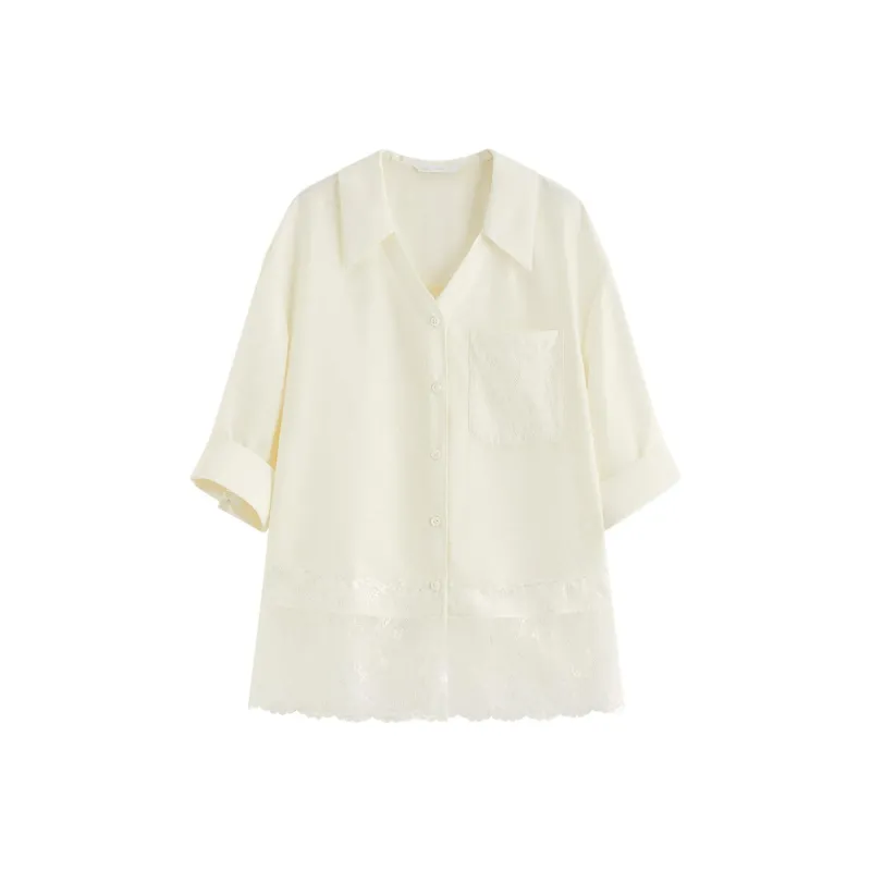 FANSILANEN Shirts Women's Beige Apricot-0