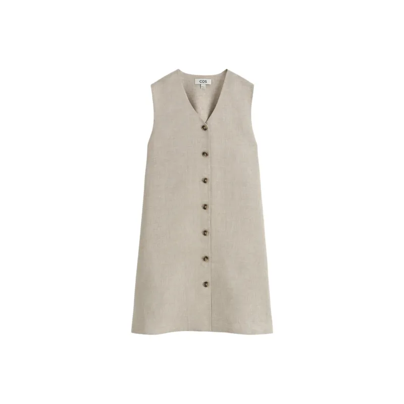 COS Sleeveless Dresses Women's Linen-0