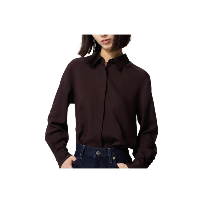 UNIQLO Shirts Women's Brown Black-0
