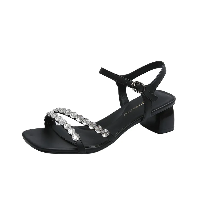 WUJI One Strap Sandals 6cm Women's-0