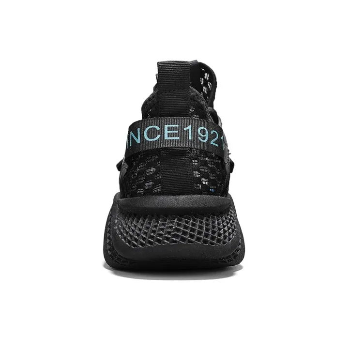 Binary Height Increasing, Abrasion Resistant, Lightweight, And Breathable Low Top Casual Shoes Men's Black-2
