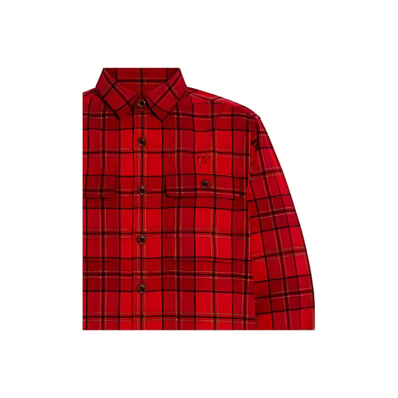 COACH Shirts Men Red-4