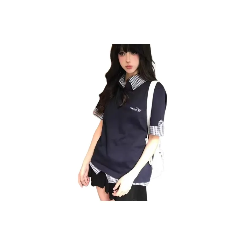 GOSO T Shirts Women's Navy Blue-0