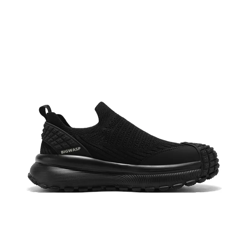 BIGWASP Low Top Casual Shoes Men's Black-2