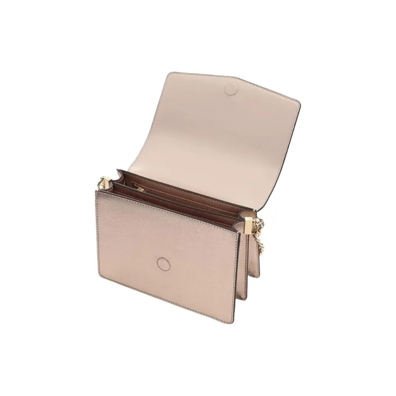 Burberry Leather Shoulder Bag Regular Women's Light Rose Gold-2