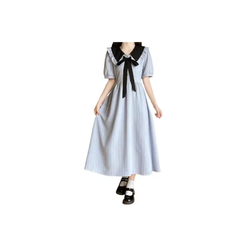 Mu Qingqing Short Sleeved Dress Women's