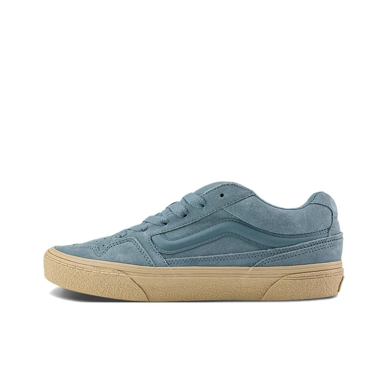 Vans Caldrone Anti Slip Wear Resistant Low Top Skateboard Shoes Men's Blue-0