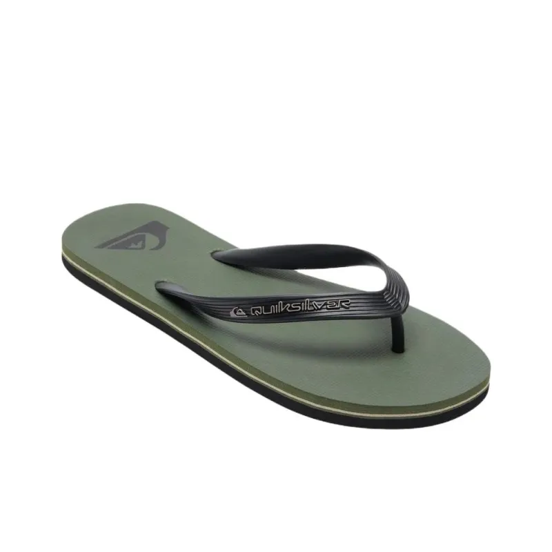 Quiksilver Molokai Core Abrasion Resistant Slip Resistant Flip Flops Men's Green-2