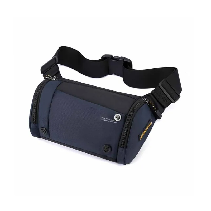 Boniu Nylon Fabric Crossbody Bag Men's Black/Gray/Dark Blue/Army Green-0