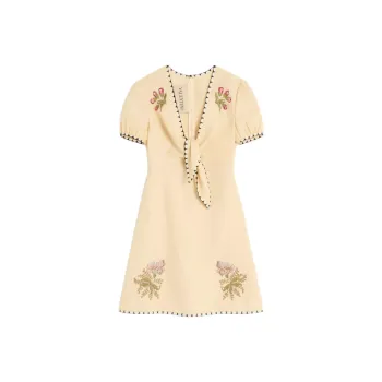Valentino SS25 Short Sleeved Dress Women's Multicolor