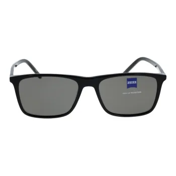 ZEISS Acetate Square Sunglasses Men's Black