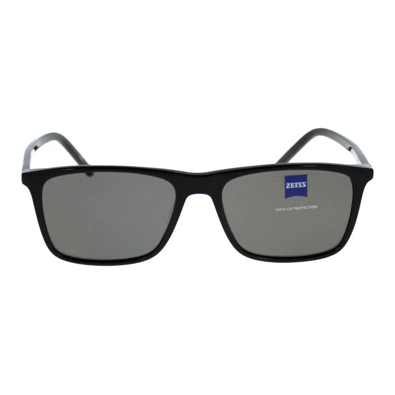 ZEISS Acetate Square Sunglasses Men's Black-0