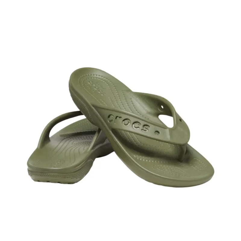 Crocs Baya 2 Abrasion Resistant Flip Flops Unisex Green-4