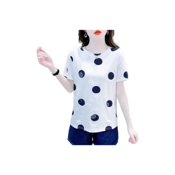 Flowers In Water Set in Sleeve T Shirt Women's