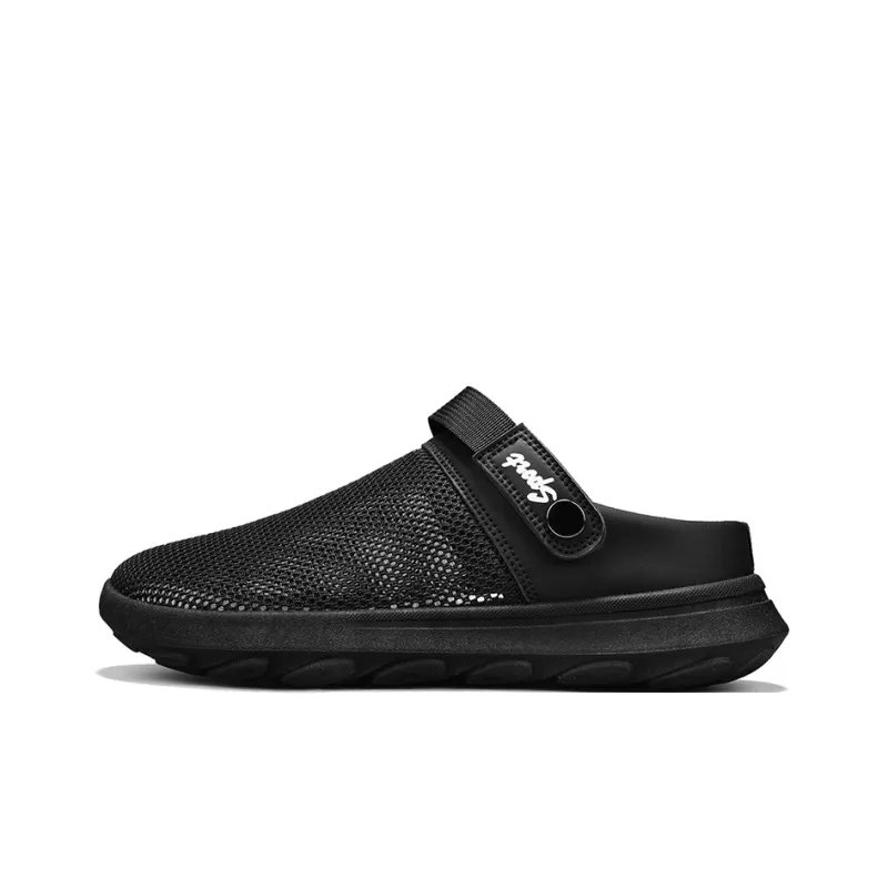 EGCHI Quiet Abrasion Resistant Slip Resistant Closed Toe Slippers Men's-0