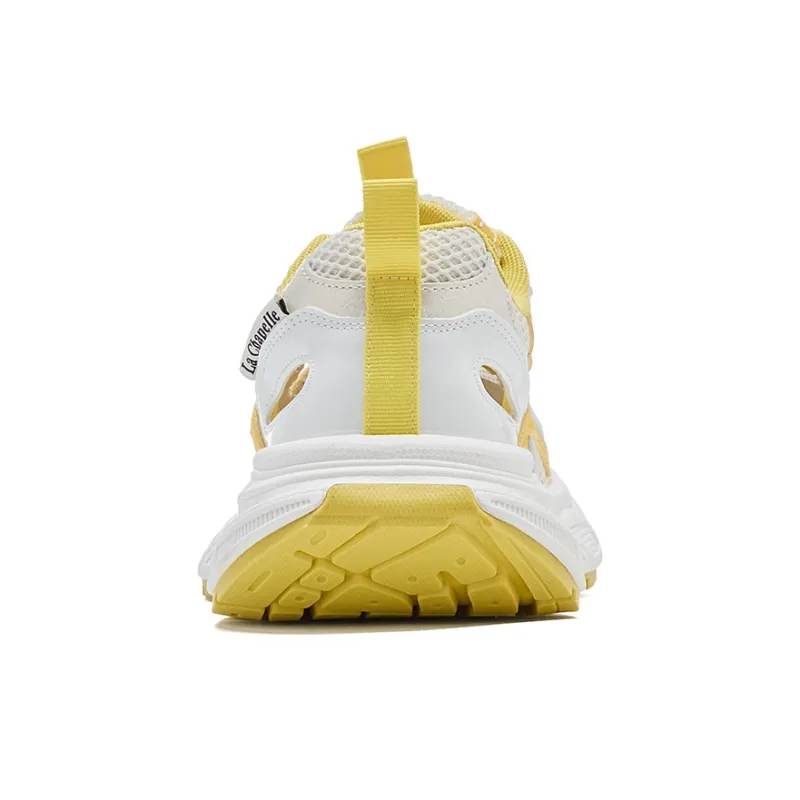 La Chapelle Abrasion Resistant Low Top Chunky Sneakers Women's Yellow-4