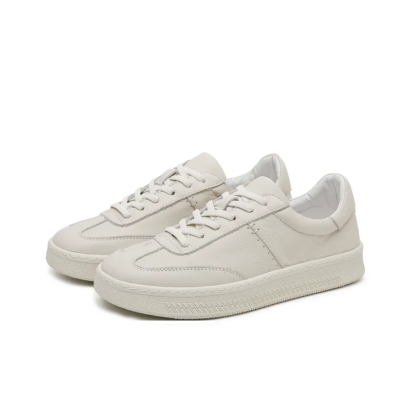 Hong Kong Meng Slip Resistant, Abrasion Resistant, Breathable Low Top Skateboard Shoes Men's Beige-1