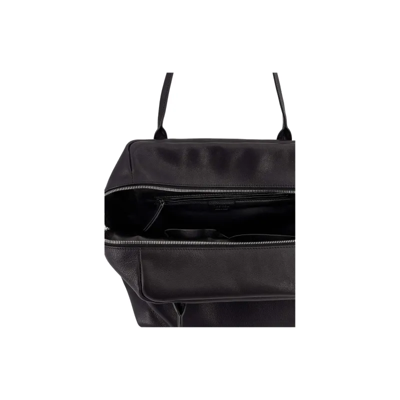 THE ROW Leather Shoulder Bag Regular Women's Black-4