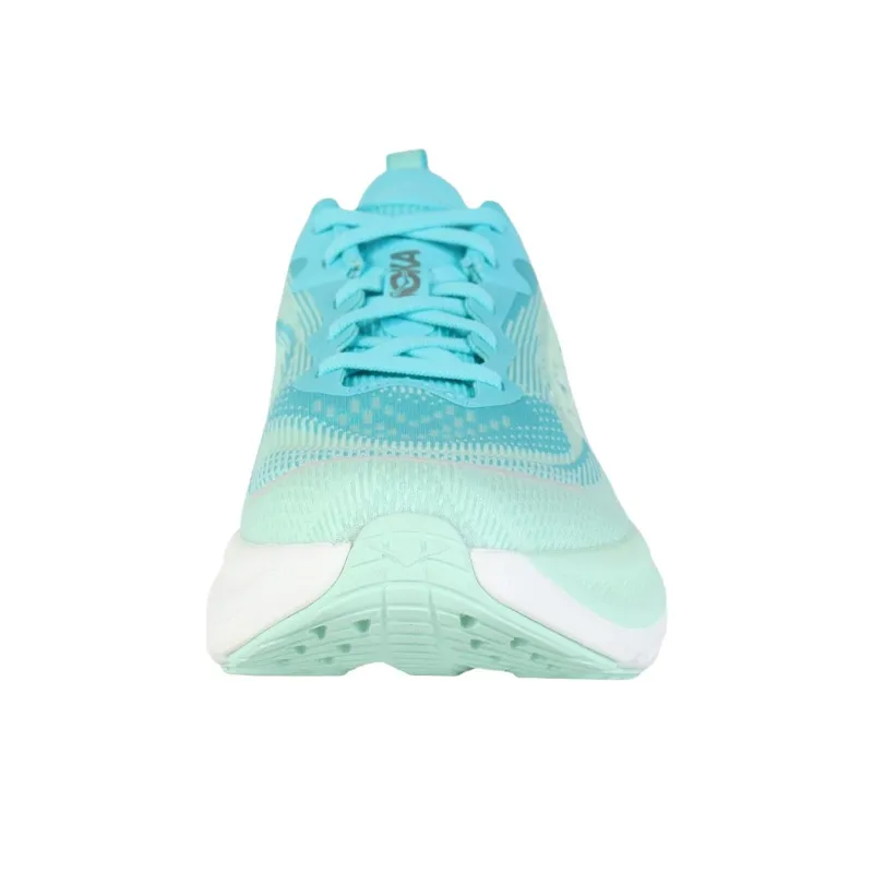 HOKA ONE ONE SKYFLOW Shock Absorbers With Slip Resistant Features Low Top Running Shoes Women's Green Blue-4