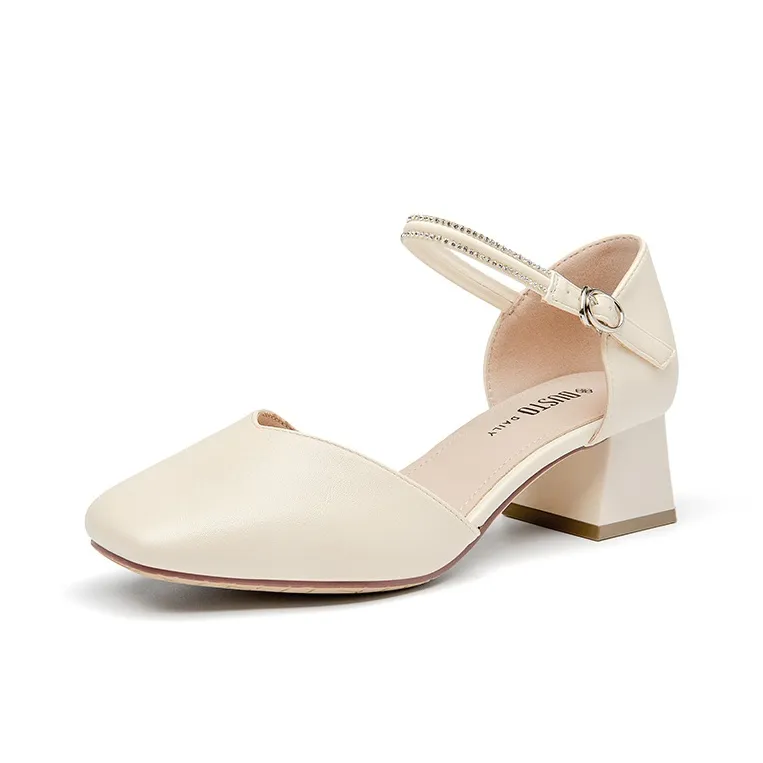 DUSTO Block Heel High Heels Women's-3