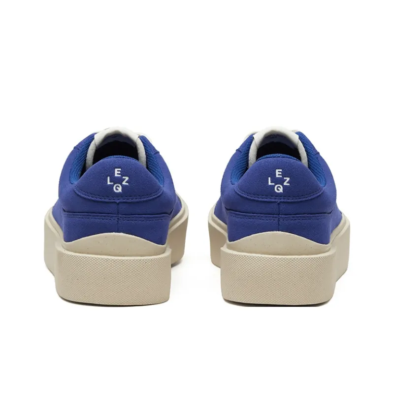 EQLZ EQUALIZER Fault 23 Anti Slip Wear Resistant Low Top Skateboard Shoes Unisex Klein Blue-4