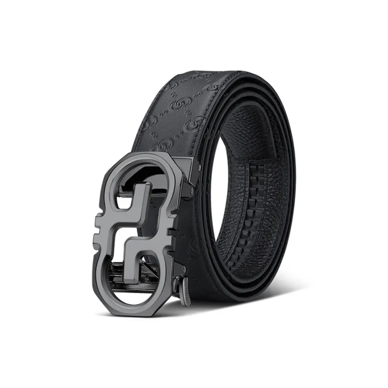 Yalu Preferred Cow Leather Belts Men's Width 3.5CM-0