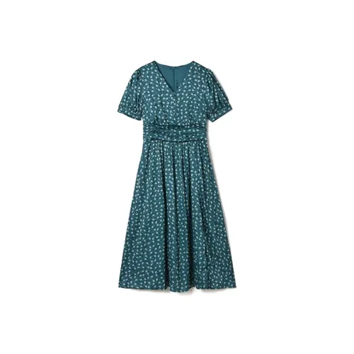 Mapping Short Sleeved Dress Women's