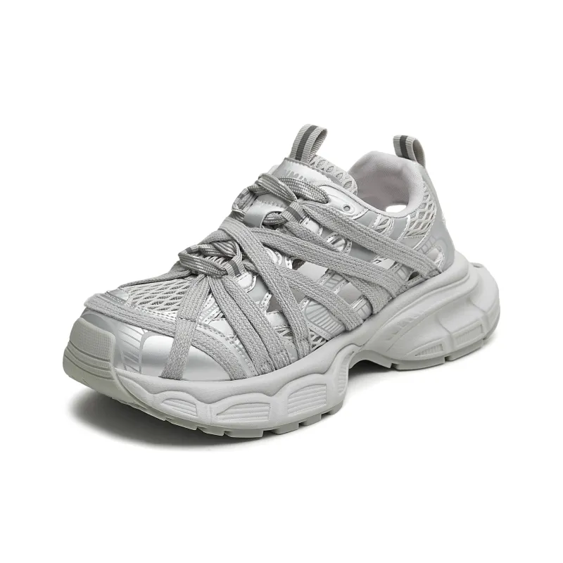 Teenmix Cushioning, Slip Resistant, Abrasion Resistant, Impact Resistant Low Top Chunky Sneakers Women's-1
