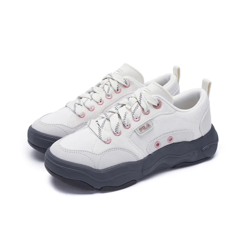 FILA Vintage Collection Low Top Canvas Shoes Women's White Gray-2