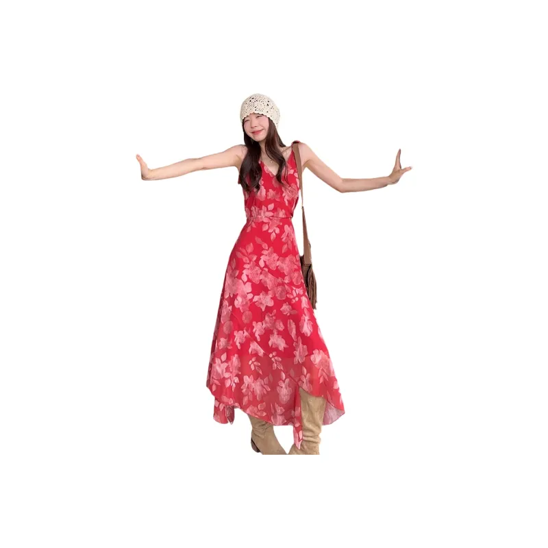 COVER TIME Slip Dresses Women's Red-0