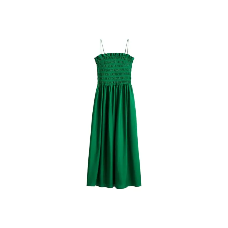 H&M Slip Dresses Women's Green-0