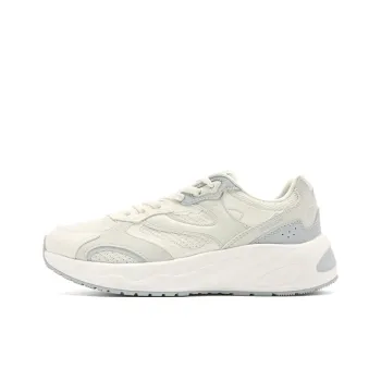 QIAODAN Breathable And Slip Resistant Low Top Casual Shoes Women's White Gray