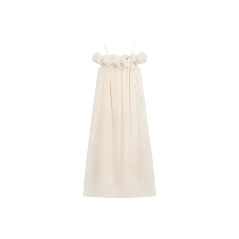 GOSO Slip Dresses Women's White Apricot-1