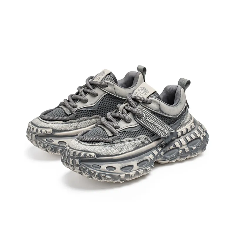 Colorful Creations Slip Resistant, Abrasion Resistant, Breathable, Height Increasing Chunky Sneakers Men's-2
