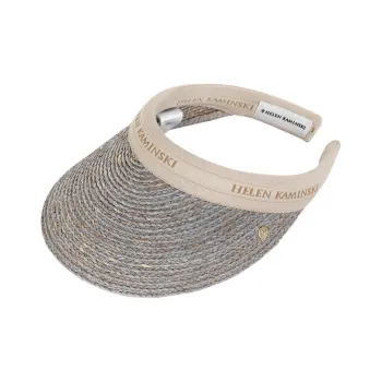 HELEN KAMINSKI Raffia Sun Protection Hats Unisex Gray