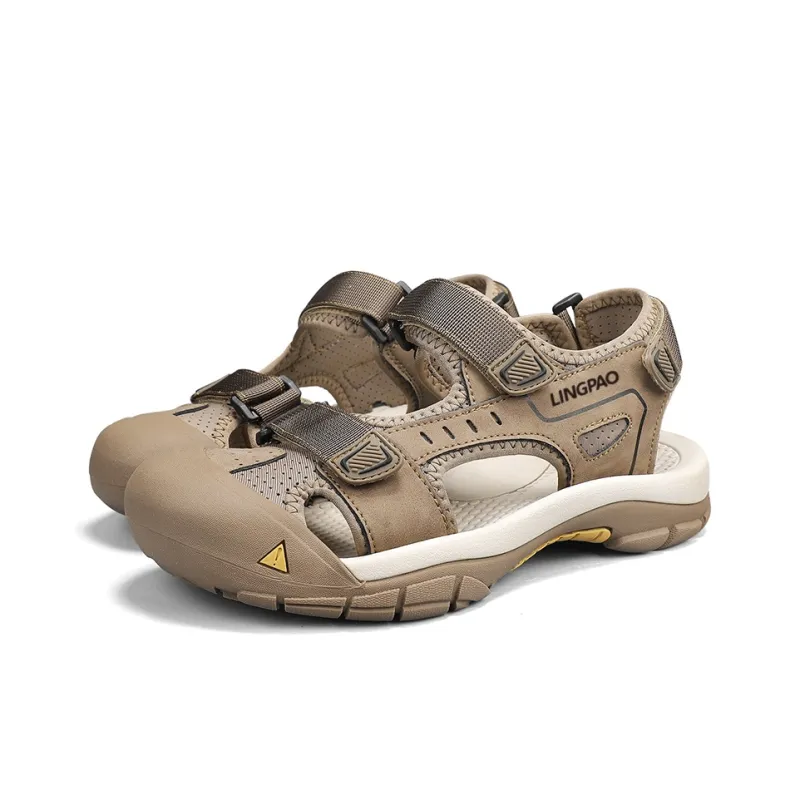 LINGPAO Abrasion Resistant Breathable Slip Resistant River Trekking Shoes Men's-8