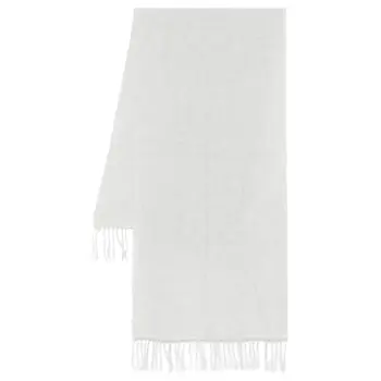 ELEVENTY FIRSTCLASS MADE IN ITALY 100% Linen Knit Scarves Men's Light Gray