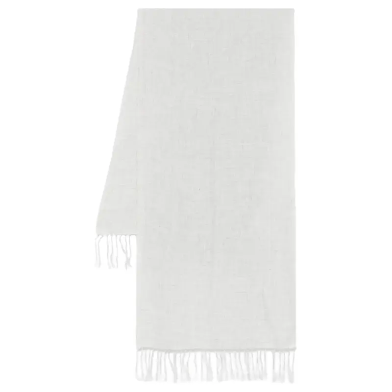 ELEVENTY FIRSTCLASS MADE IN ITALY 100% Linen Knit Scarves Men's Light Gray-0