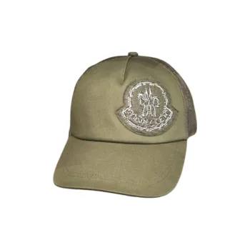 Moncler Cotton Baseball Caps Men's Green