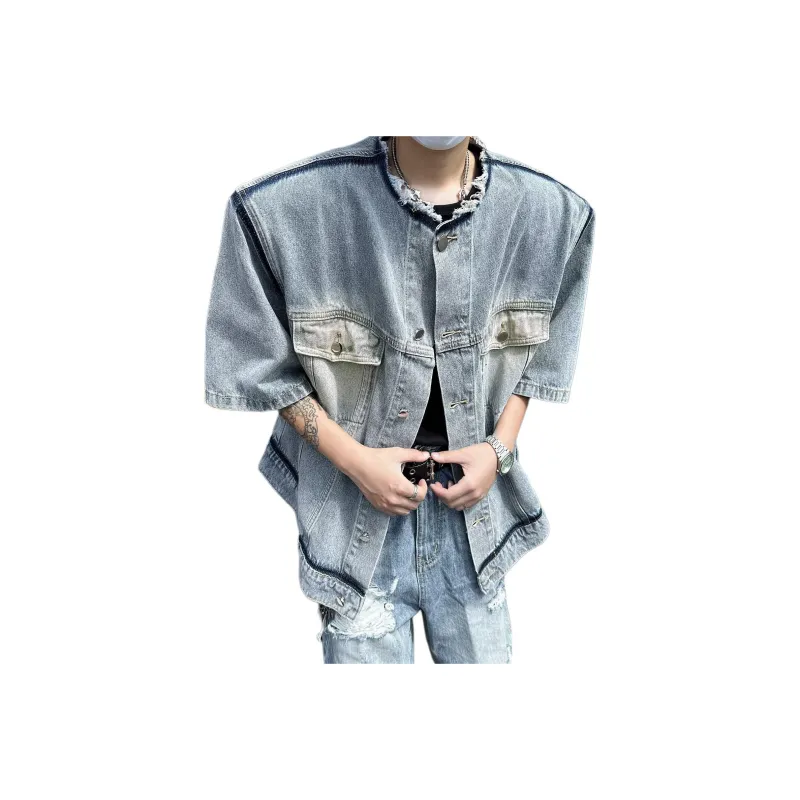 SOCKKEY Denim Jackets Unisex Blue-0