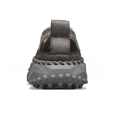 AIPSEN Anti Slip Wear Resistant River Trekking Shoes Men's Gray-3
