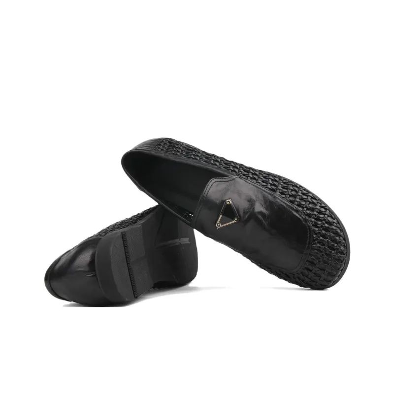 New Korea Casual Shoes Men's Black-3