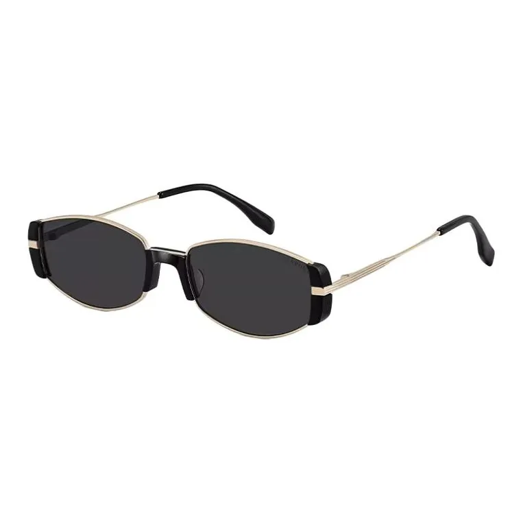 CAPONI Plate And Metal Irregular Shape Sunglasses Unisex Multicolor-2